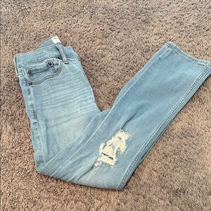 Abercrombie Kids Light Blue Distressed Jeans